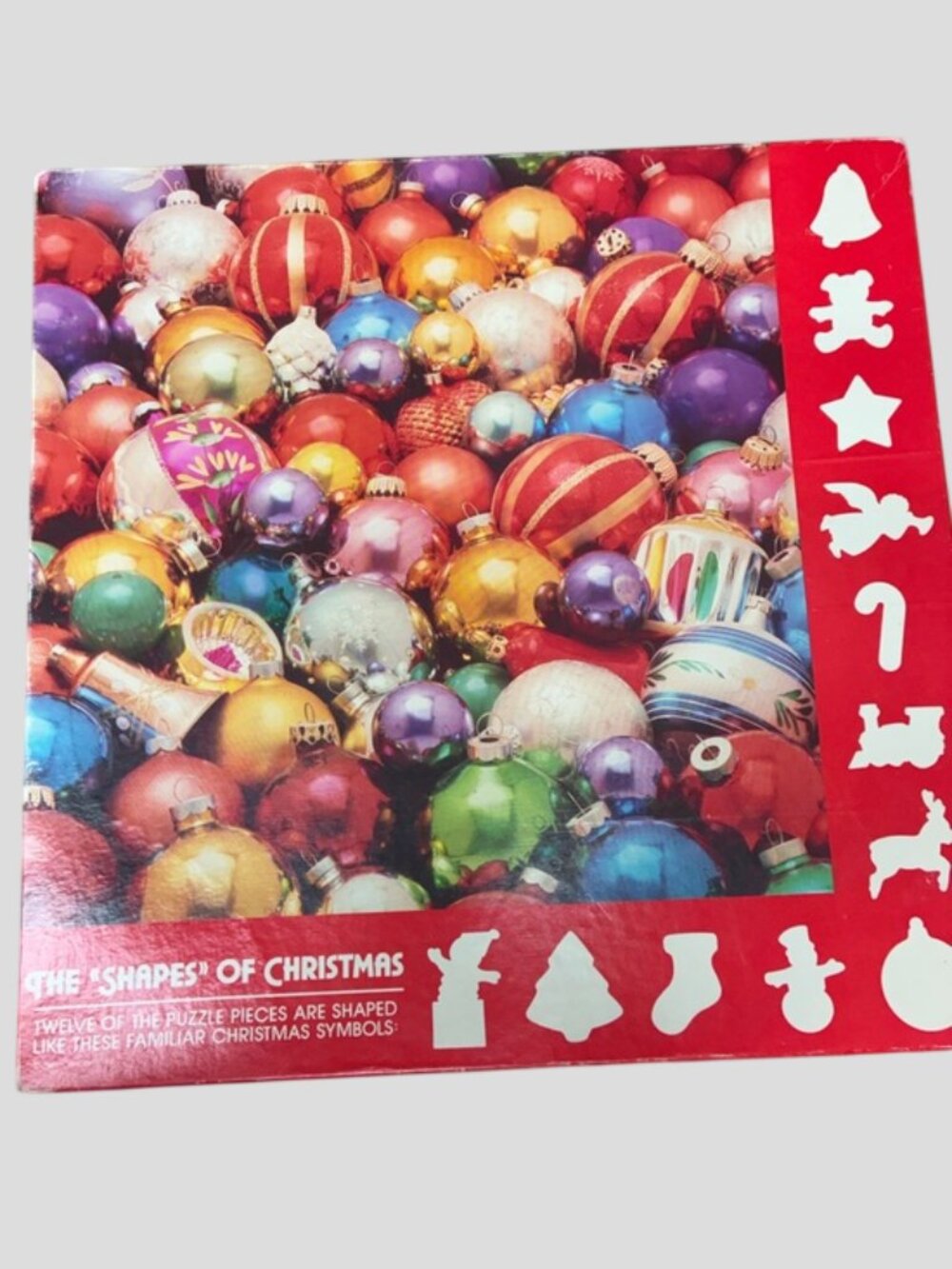 Vintage 1982 Springbok "The Shapes Of Christmas" 600 Piece Jigsaw Puzzle
